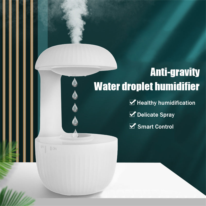 Anti-Gravity Humidifier – Ultra-Quiet Cool Mist with Mesmerizing Floating Water Drops