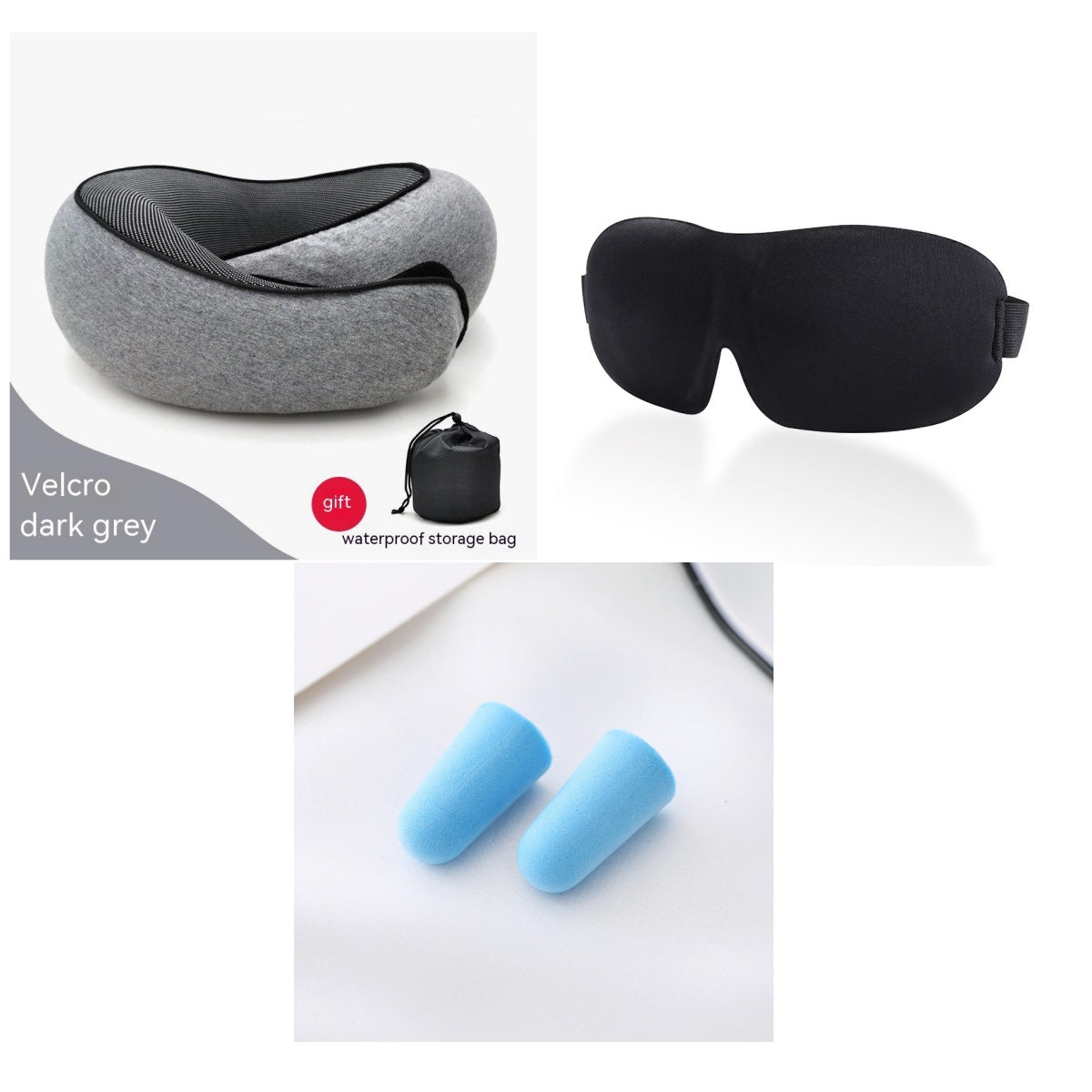 Travel Neck Pillow Non-Deformed Airplane Pillow Travel Neck Cushion Durable U-Shaped Travel Memory Cotton Nap Neck Pillow