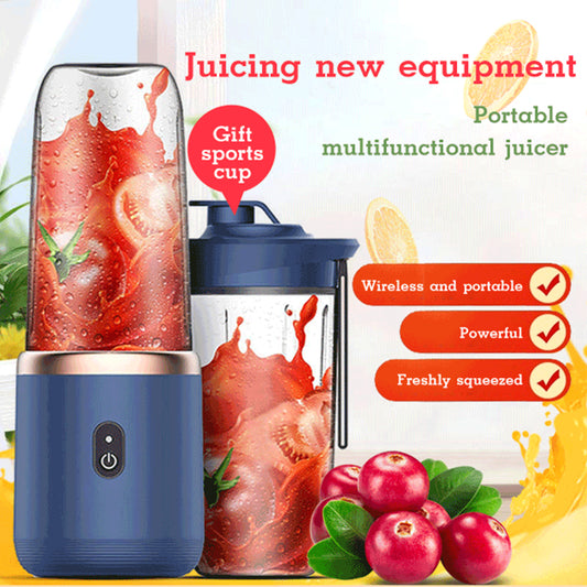 Portable 6-Blade USB Blender | Mini Juicer Cup for Smoothies & Ice Crushing